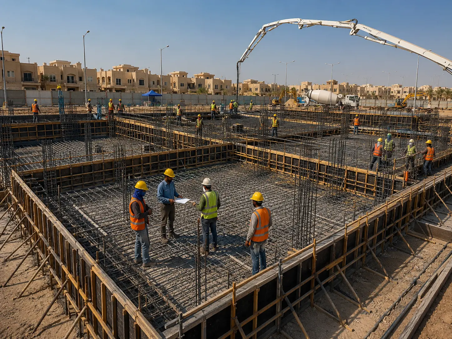 أعمال الأساسات والخرسانة